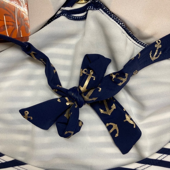 NWT Joe Boxer Women’s Nautical One Piece Swimsuit - Picture 7 of 9